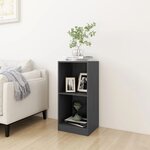 vidaXL Armoire d'appoint gris 35 5x33 5x76 cm bois de pin massif
