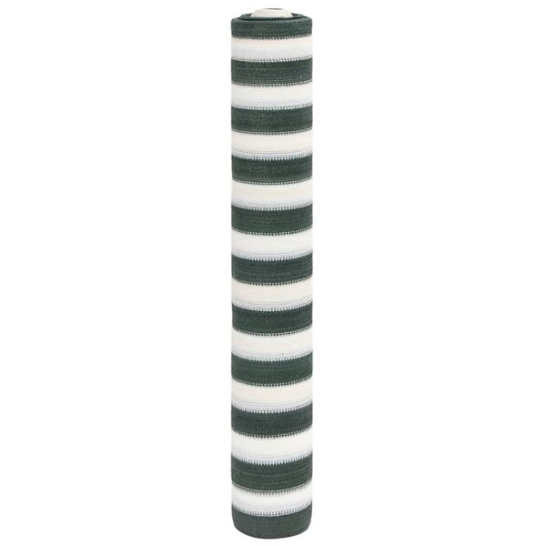 vidaXL Filet brise-vue vert et blanc 1 5x10 m PEHD 75 g/m²