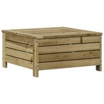 vidaXL Salon de jardin 3 Pièces avec coussins bois de pin imprégné