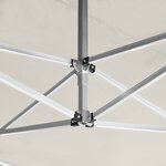 vidaXL Tente de réception pliable avec parois Aluminium 4 5x3 m Crème