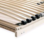vidaXL Sommier à lattes avec 28 lattes 7 zones 90 x 200 cm
