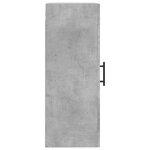 vidaXL Armoire murale gris béton 34 5x34x90 cm bois d'ingénierie