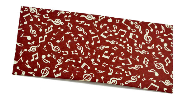 PAPERTREE AMADEUS Lot de 5 Enveloppes cadeau 19x10 Rouge