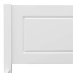 vidaXL Cadre de lit Bois de pin massif Blanc 120x200 cm