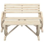 vidaXL Salon de jardin 4 Pièces bois de sapin massif