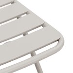 vidaXL Chaises de jardin pliantes 2 Pièces Beiges 42x52x82 cm Acier enduit de poudre