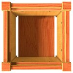 vidaXL Jardinières 2 Pièces cire marron bois de pin massif