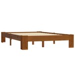 vidaXL Cadre de lit sans matelas marron clair pin massif 120x200 cm