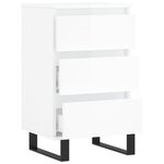vidaXL Buffet blanc brillant 40x35x70 cm bois d'ingénierie