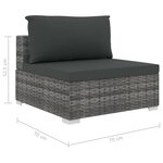 Salon de jardin meuble d'extérieur ensemble de mobilier 4 pièces avec coussins résine tressée gris 02_0016182