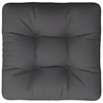 vidaXL Coussin de palette gris 60x60x12 cm tissu