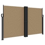 vidaXL Auvent latéral rétractable taupe 140x1000 cm
