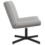 vidaXL Chaise d'Appoint Gris nuage Tissu et base en métal Taille standard