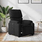 vidaXL Fauteuil inclinable électrique Noir Tissu