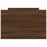 vidaXL Cadre de lit tête de lit et pied de lit chêne marron 75x190 cm