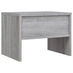 vidaXL Table de chevet Sonoma gris 40x30x30 cm Bois d'ingénierie