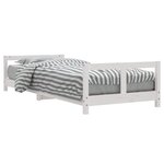vidaXL Cadre de lit pour enfants blanc 80x200 cm bois de pin massif