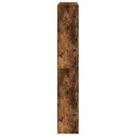 vidaXL Armoire à chaussures chêne fumé 80x21x125 5 cm bois ingénierie