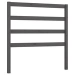 vidaXL Tête de lit Gris 95x4x100 cm Bois massif de pin