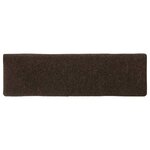 vidaXL Tapis d'escalier 15 Pièces Tissu aiguilleté 65x21x4 cm Marron