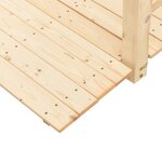 vidaXL Pont de jardin avec garde-corps 150x67x56cm bois massif épicéa