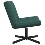 vidaXL Chaise d'Appoint Vert foncé Polyester Standard