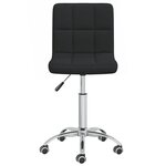 Chaise fauteuil siège pivotante de bureau informatique étude tissu noir 02_0024159