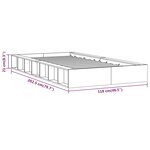 vidaXL Cadre de lit sans matelas blanc 100x200 cm bois massif