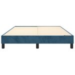 vidaXL Cadre de lit sans matelas bleu foncé 140x200 cm velours