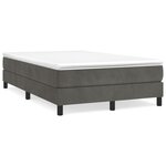 vidaXL Cadre de lit sans matelas gris foncé 120x200 cm velours