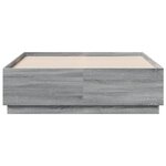 vidaXL Cadre de lit sans matelas sonoma gris 140x190 cm