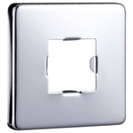 vidaXL Bras de support de douche Carré Inox 201 Argenté 30 cm