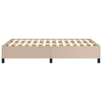 vidaXL Cadre de lit sans matelas cappuccino 120x190 cm similicuir