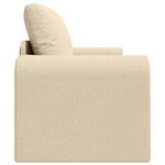 vidaXL Canapé Lit de Sol 2-en-1 Crème 148x71x83 cm Tissu