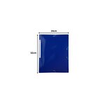 Chemise À Élastiques 3 Rabats Polypropylène Recyclé Beeblue - A4 - Bleu Marine - X 24 - Exacompta