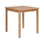 vidaXL Ensemble à manger d'extérieur 5Pièces Bois solide de teck