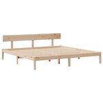 vidaXL Cadre de lit sans matelas 200x200 cm bois massif de pin
