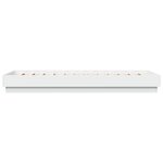vidaXL Cadre de lit sans matelas blanc 100x200 cm bois d'ingénierie