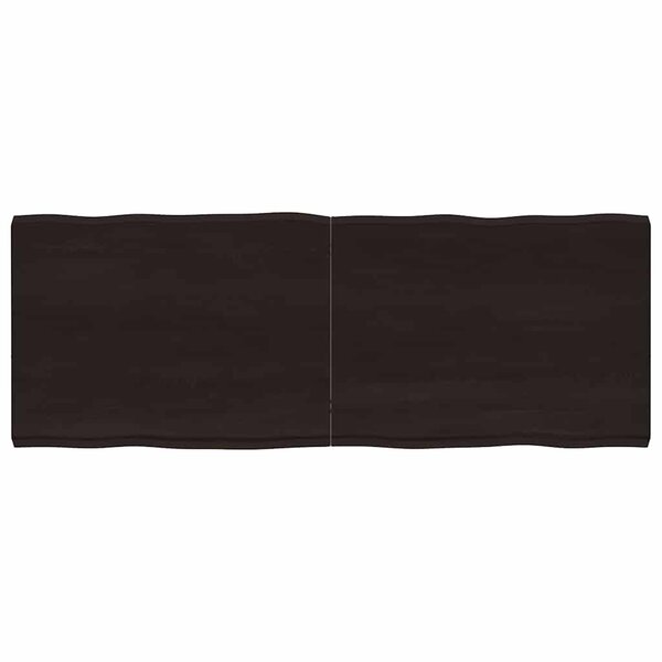 vidaXL Dessus de table bois massif traité bordure assortie