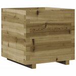 vidaXL Jardinière 50x50x49 5 cm bois de pin imprégné