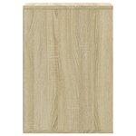 vidaXL Commode d'angle chêne sonoma 40x41x58 cm bois d'ingénierie