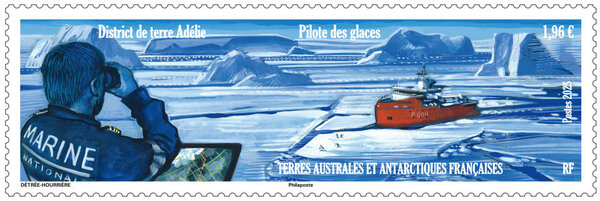 Timbre TAAF - Pilote des glaces