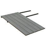 vidaXL Panneaux de terrasse et accessoires WPC Marron/gris 10 m² 2 2 m