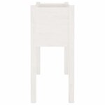 vidaXL Jardinière Blanc 70x31x70 cm Bois de pin massif