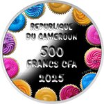 Pièce de monnaie en Argent 500 Francs g 17.50 Millésime 2025 HAPPY BIRTHDAY