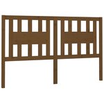 vidaXL Tête de lit Marron miel 146x4x100 cm Bois massif de pin
