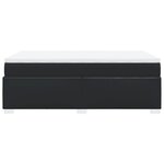 vidaXL Sommier à lattes de lit matelas Noir 120x200 cm Similicuir