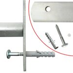 vidaXL Grille réglable de sécurité de fenêtres et 3 barres 1000-1500mm