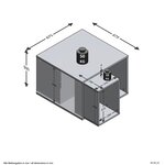 FMD Table basse avec 2 tables d'appoint 67 5x67 5x50 cm Blanc et béton