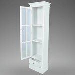 vidaXL Meuble de bibliothèque avec 3 étagères Blanc Bois